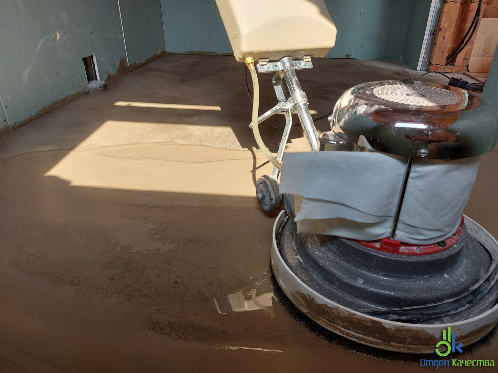 Шлифовка (корректировка) существующей стяжки пола