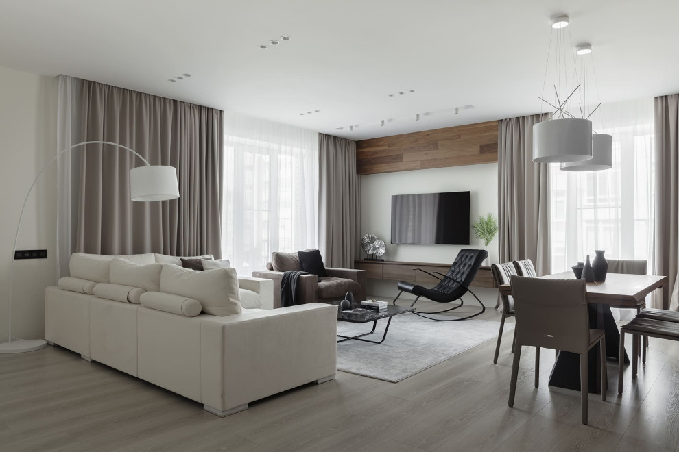 Обзор современной квартиры 170 квм. Полы без плинтуса. Двери в потолок.