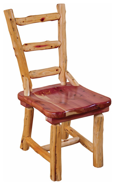 Red Cedar Log Tree Stump Dining Set, 42" X 72" - Rustic - Dining Sets ...