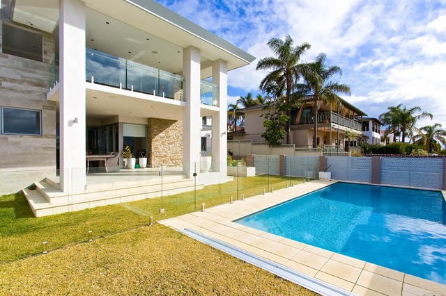 Finished Homes contemporary-pool