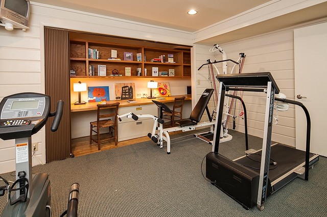Yarrow Point Water Front Home - Contemporary - Home Gym ...