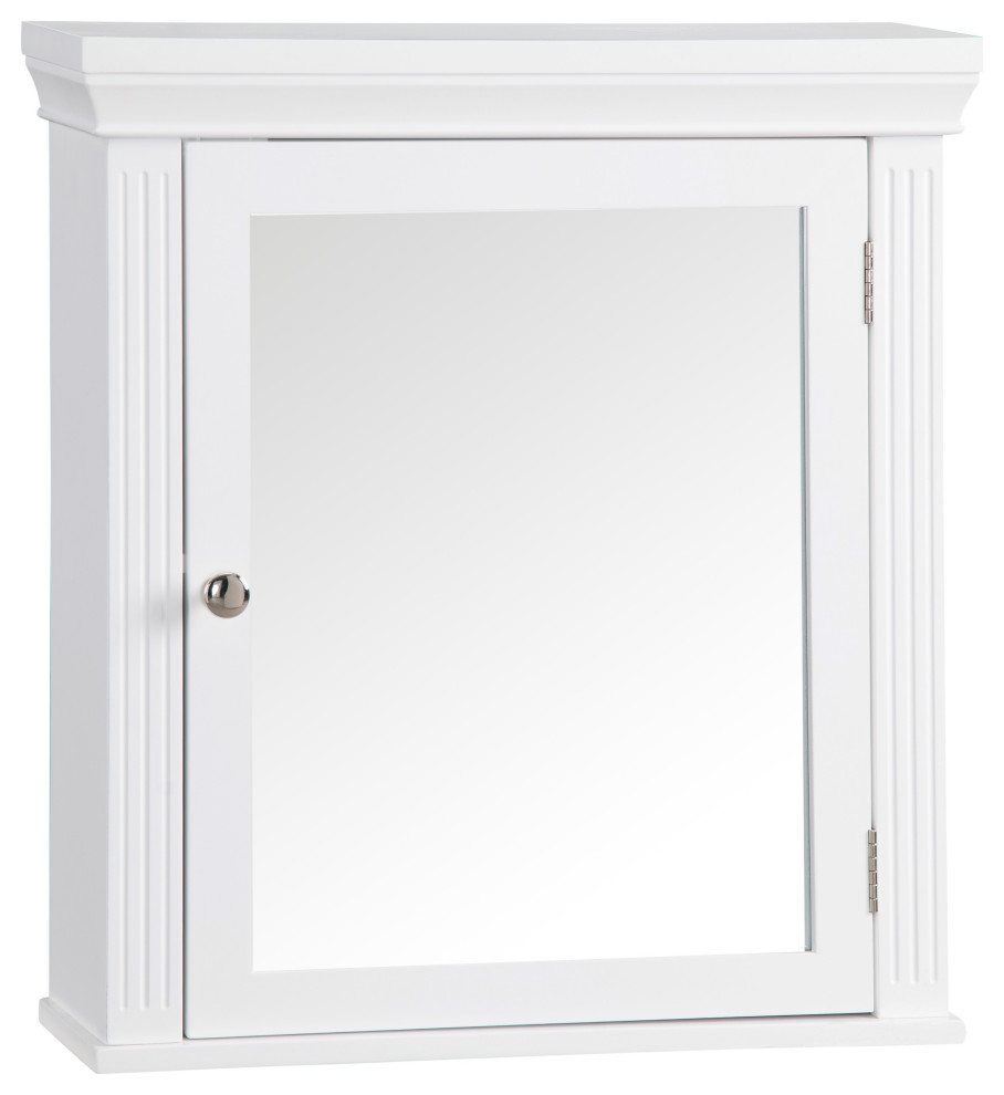 Wooden Medicine Storage Mirror Door Transitional Medicine