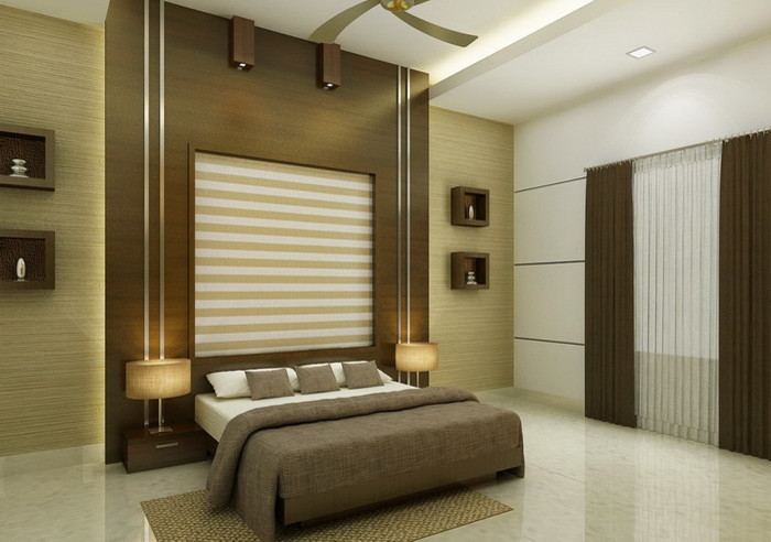 Imagen de dormitorio asiático grande
