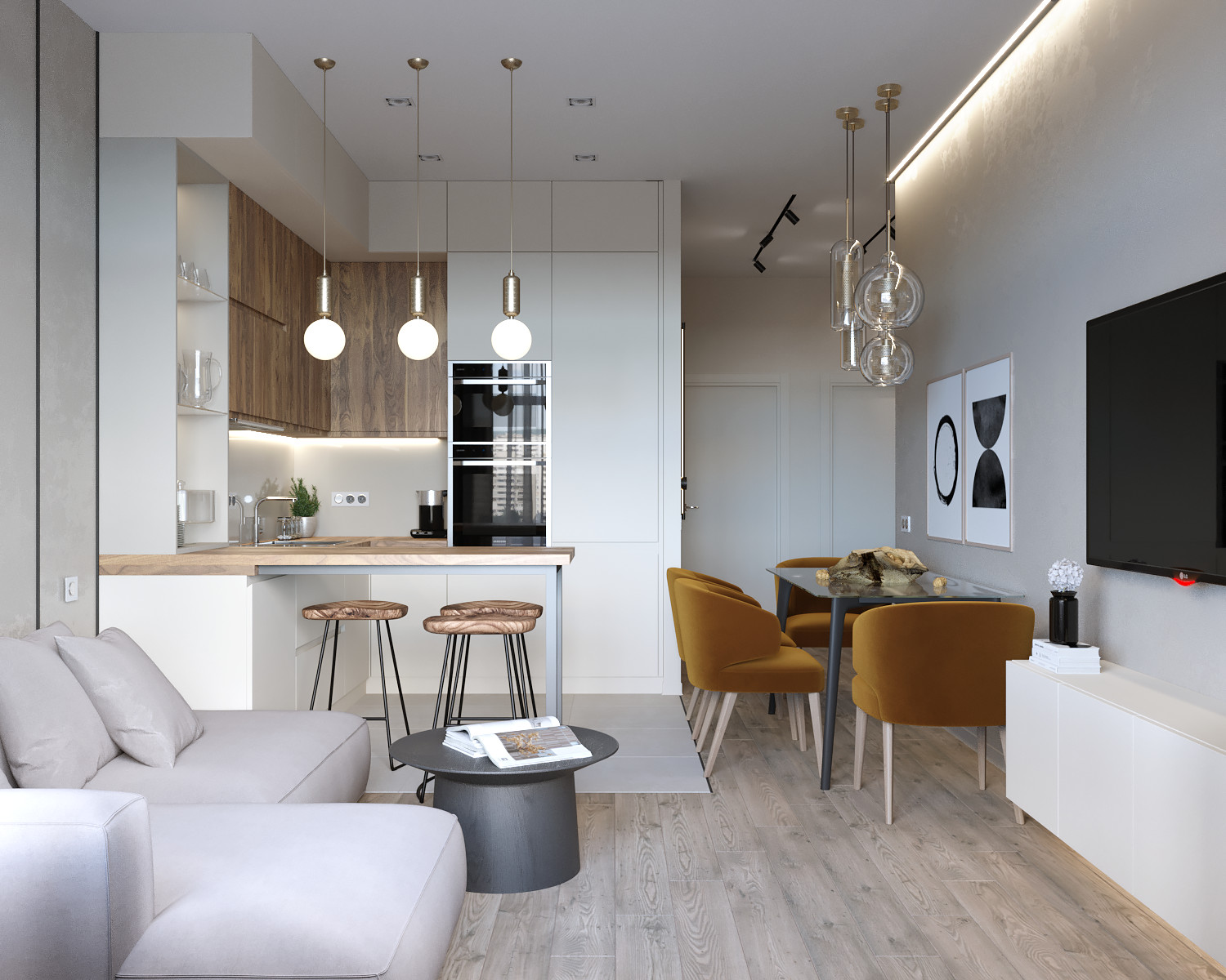 Проект квартиры в Москве 78 м2