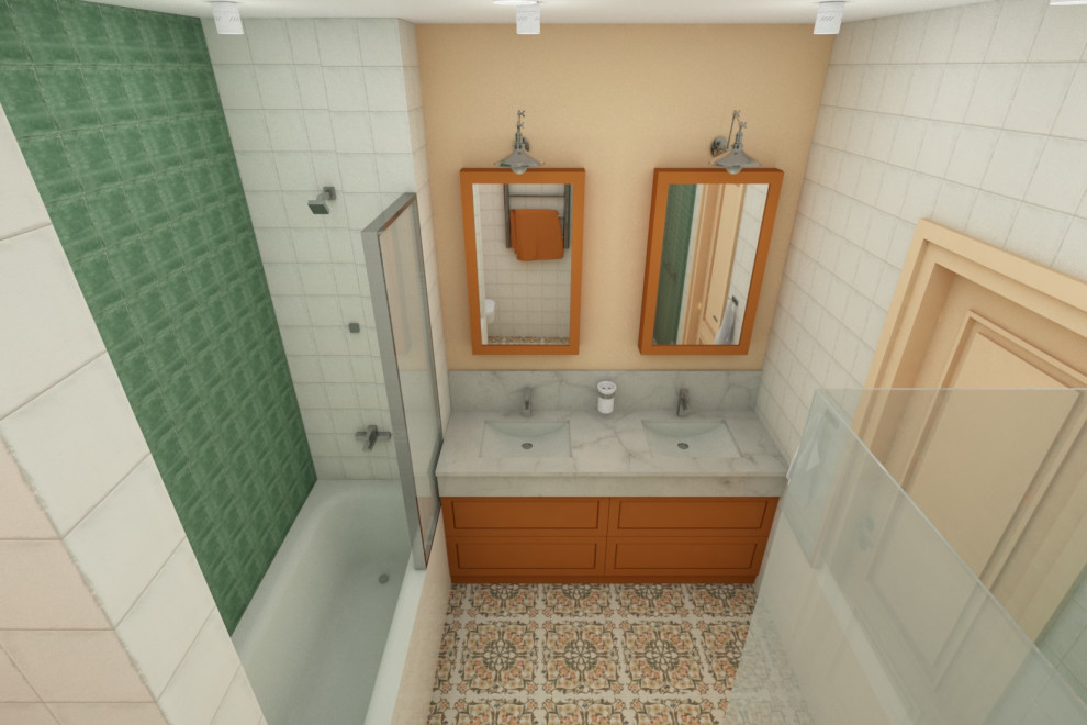 Дизайн проект совмещенного сан узла в частном доме