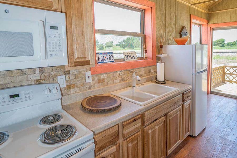 Inspiration for a rustic kitchen remodel in Dallas