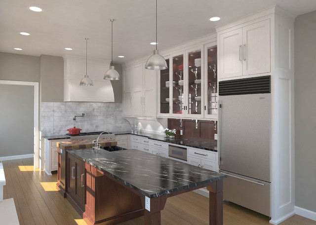 New America contemporary-kitchen