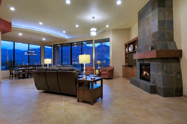 Swingle Residence modern-wohnbereich