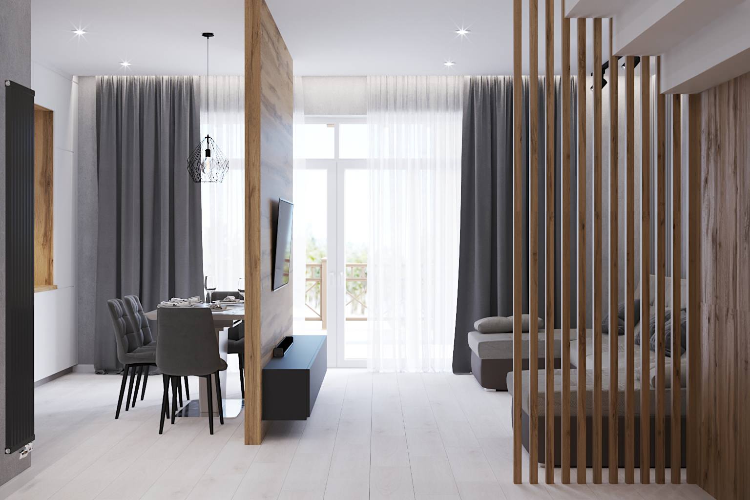 Дизайн кухни-гостиной