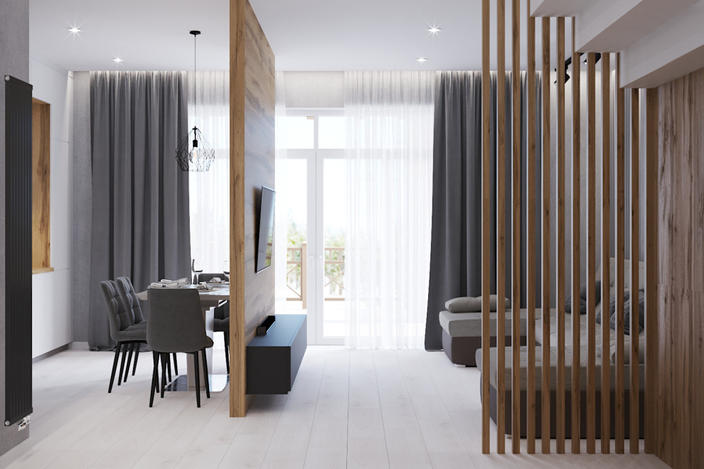 Дизайн кухни-гостиной