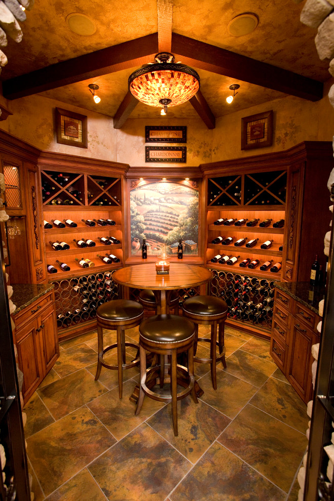 Eclectic wine cellar in Cincinnati.