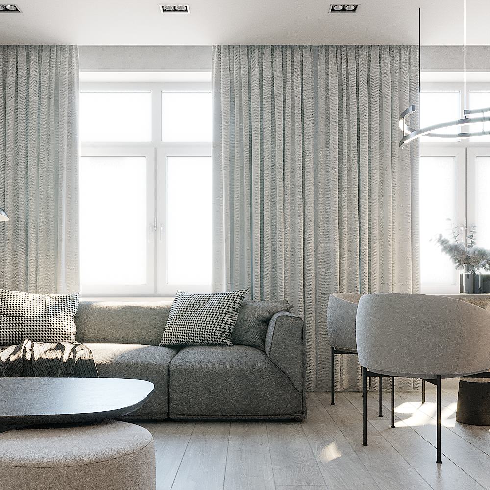 Кухня-гостиная ЖК Энтузиастов