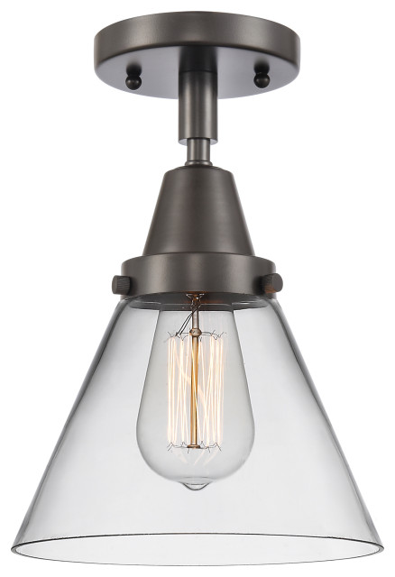 Brushed Satin Nickel Innovations 516-1C-SN-G93-LED 1 Light Vintage Dimmable LED Semi-Flush Mount Brushed Satin Nickel Innovations 516-1C-SN-G93-LED 1 Light Vintage Dimmable LED Semi-Flush Mount