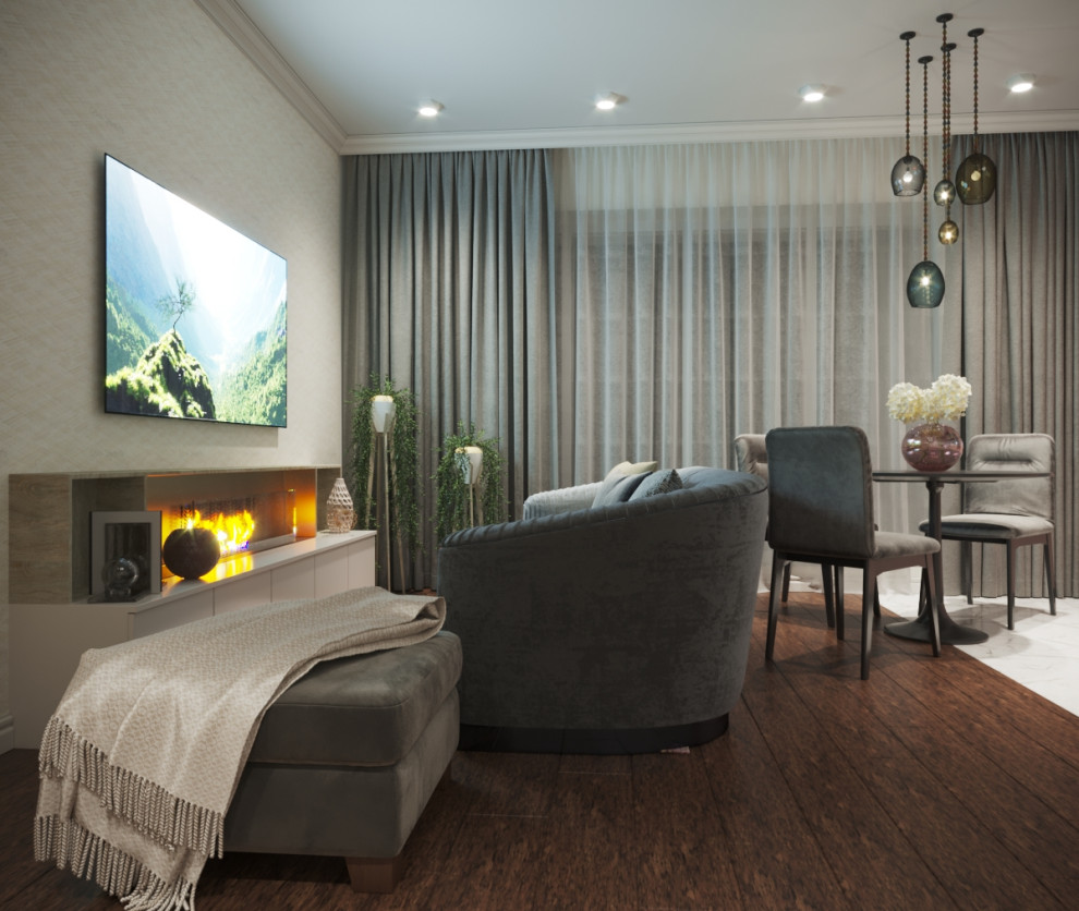 Дизайн проект для молодой семьи в ЖК Уфимский Кремль