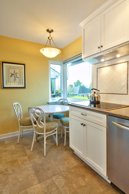 Inspiration for a transitional kitchen remodel in Seattle