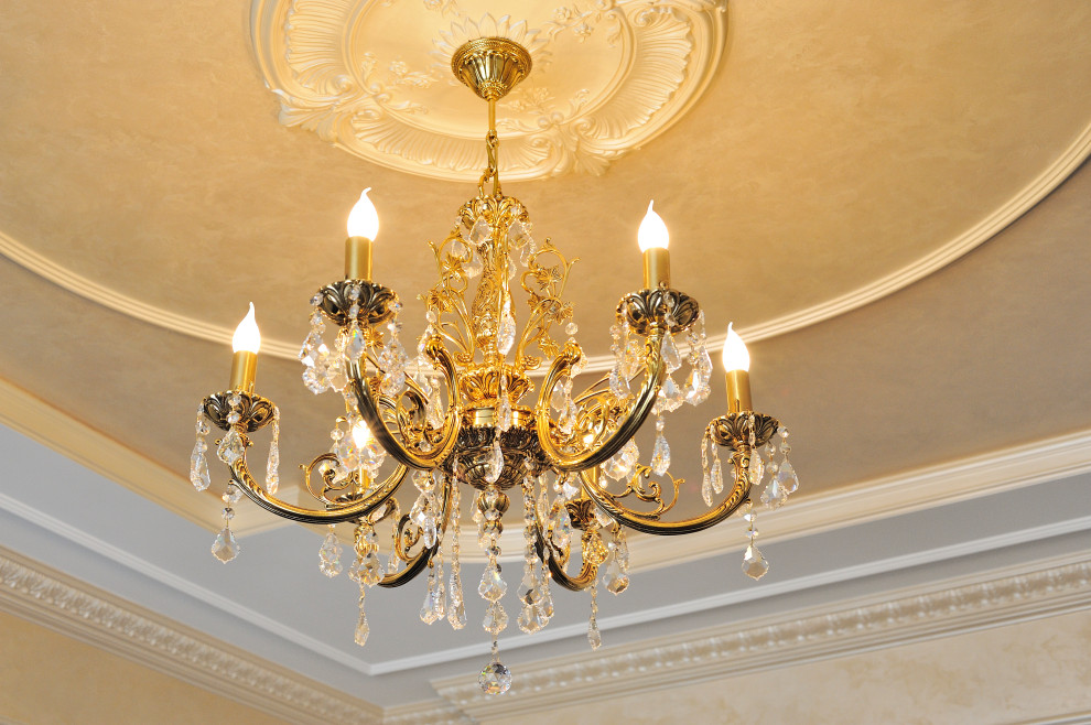 Интерьер дома в классическом стиле (250 кв м)