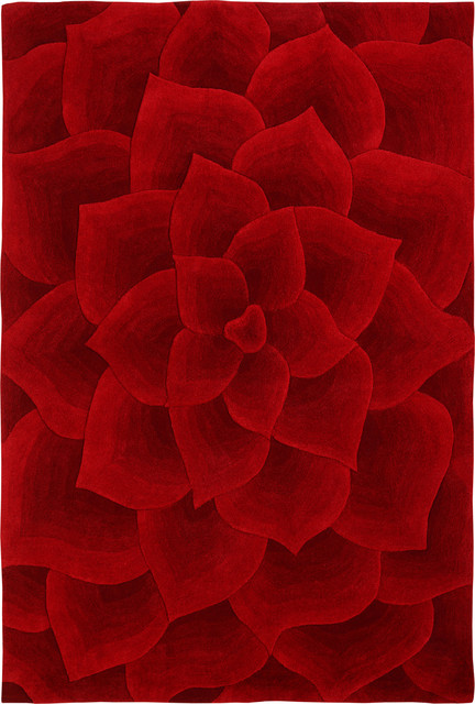 Nuloom Modella Wool Crimson Rose Red Rug Reviews Houzz Nuloom Modella Wool Crimson Rose Red 5 X 8 Rug Contemporary Area