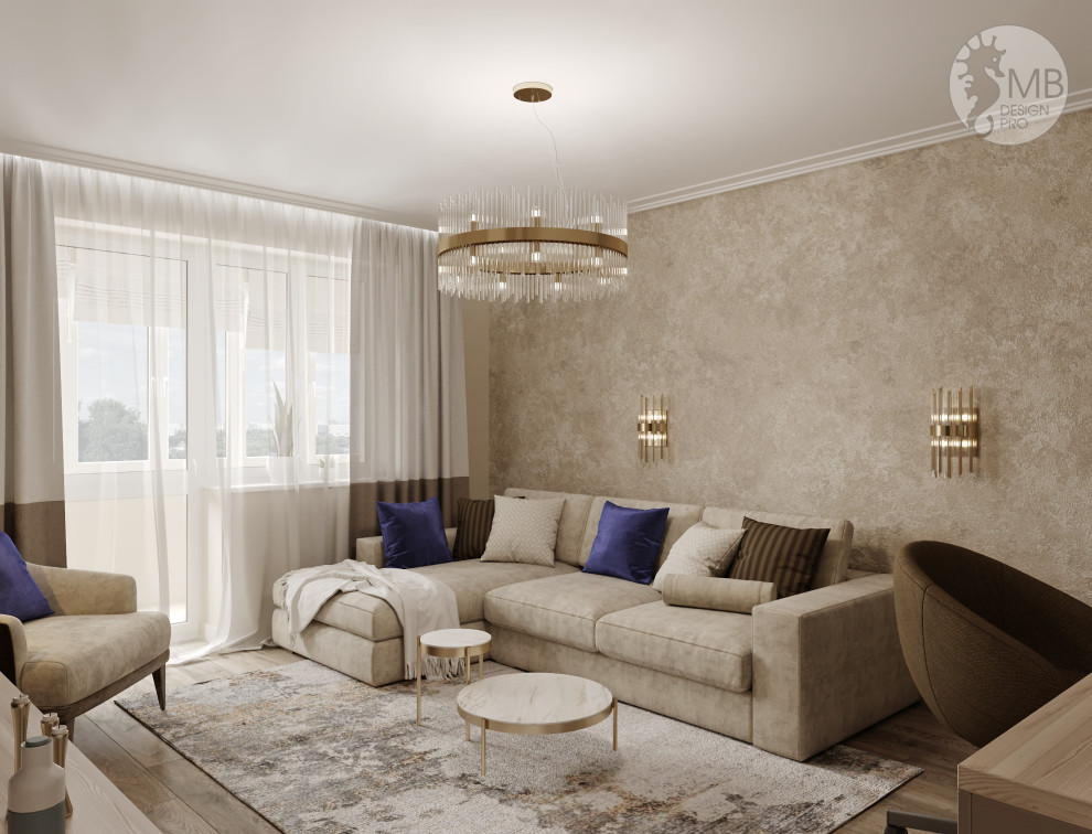 Квартира в карамельных тонах в современном стиле