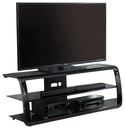Bello Versatile 60" TV Stand in Two-tone Black Finish