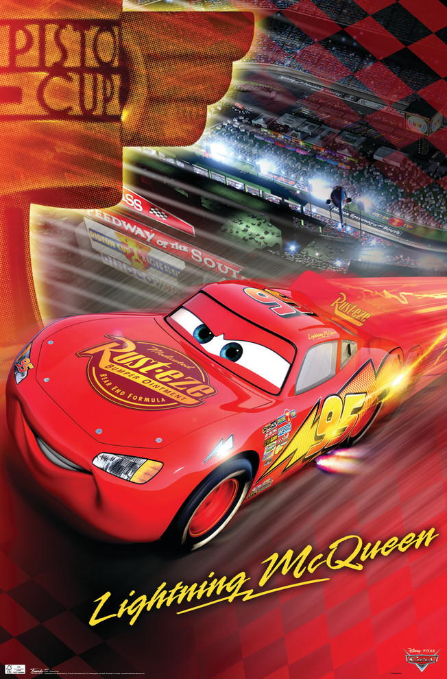 Cars Piston Cup Poster, Premium Unframed