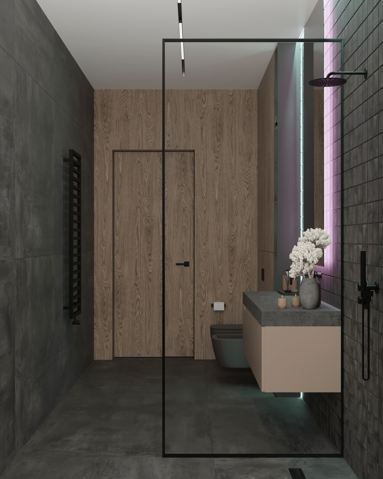 Проект санузла в мастер-спальне в 3-х этажном доме в г. Калининград