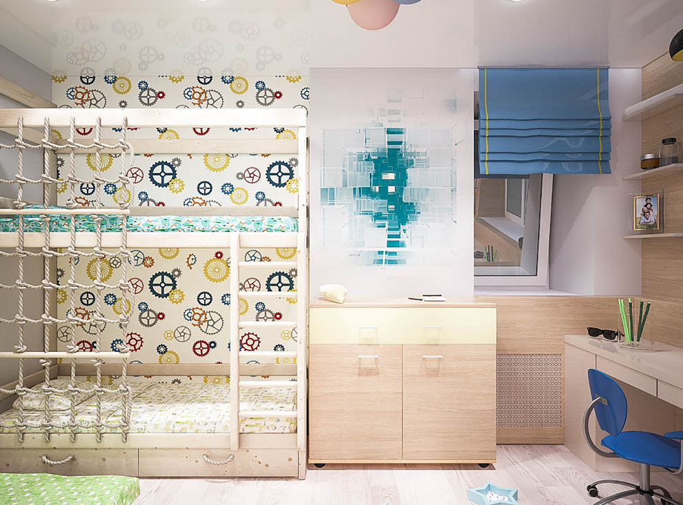 Дизайн-проект для молодой семьи с тремя детьми (жмм)