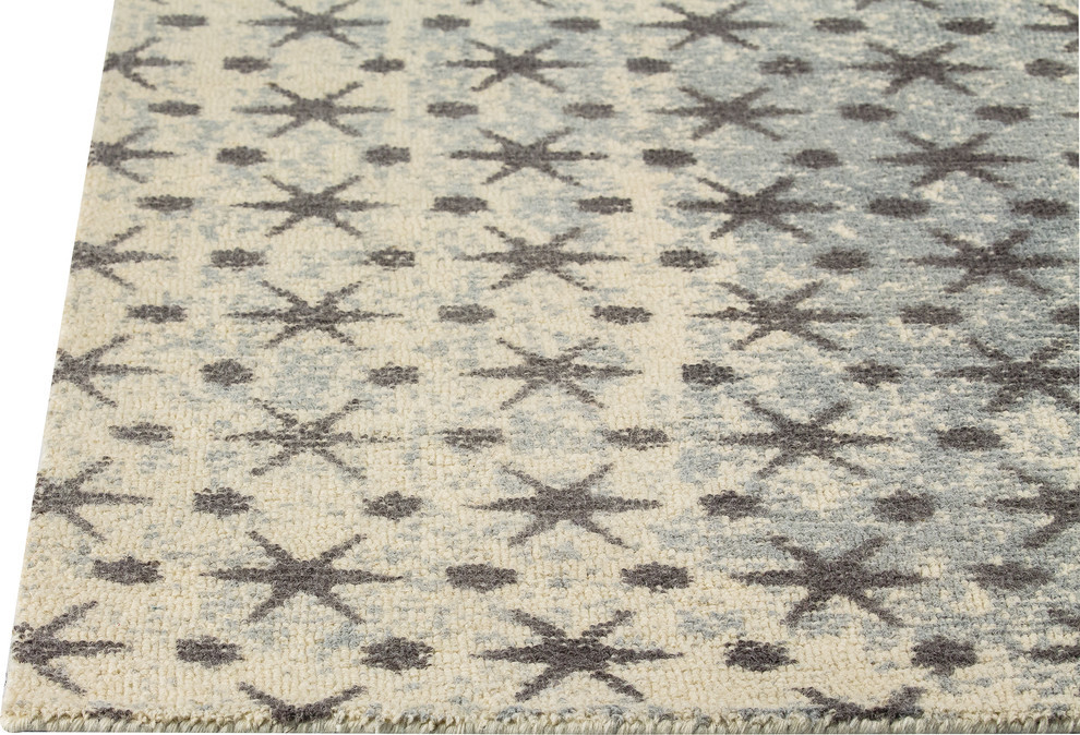 Modesto Rug, Beige/Gray, 2'x3', 9'x12' Contemporary Area Rugs by