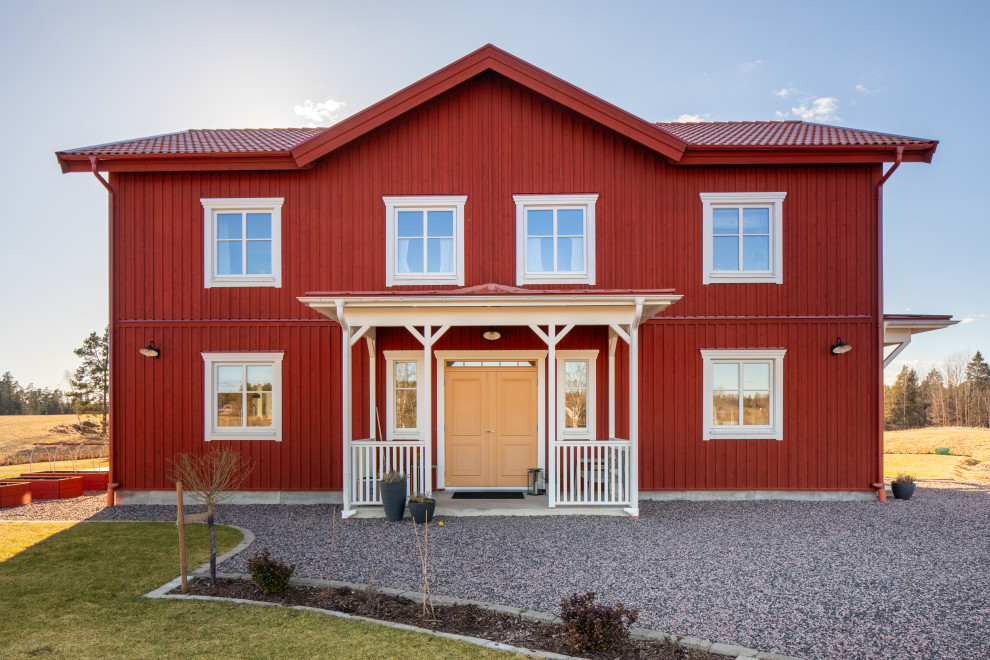 Bild på ett minimalistiskt hus
