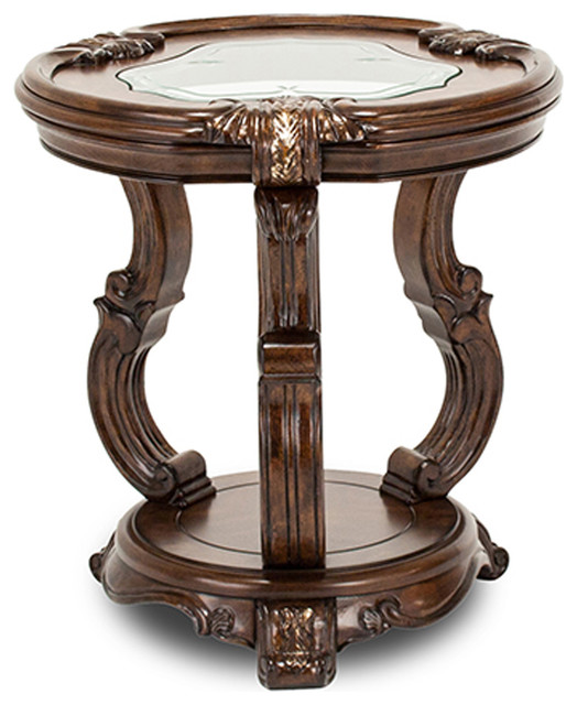 Aico Michael Amini Platine De Royale Chair Side Table