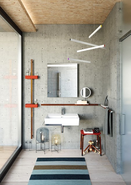 I bagni che ci piacciono industrial-bathroom