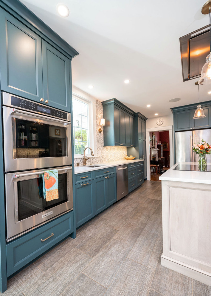 Example of a transitional kitchen design in Baltimore