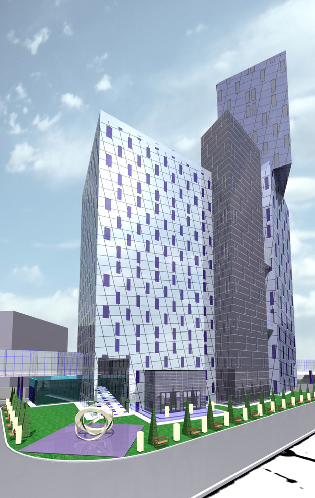 Эскизный проект офисного здания в г. Екатеринбурге