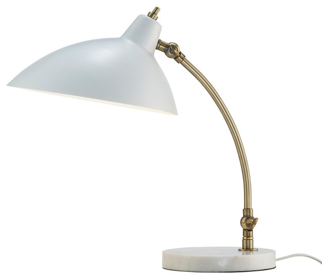 Peggy Desk Lamp Contemporary Lamps By Dazzling Spaces Adesso 3168 02 Peggy Desk Lamps 18in White 1 Light