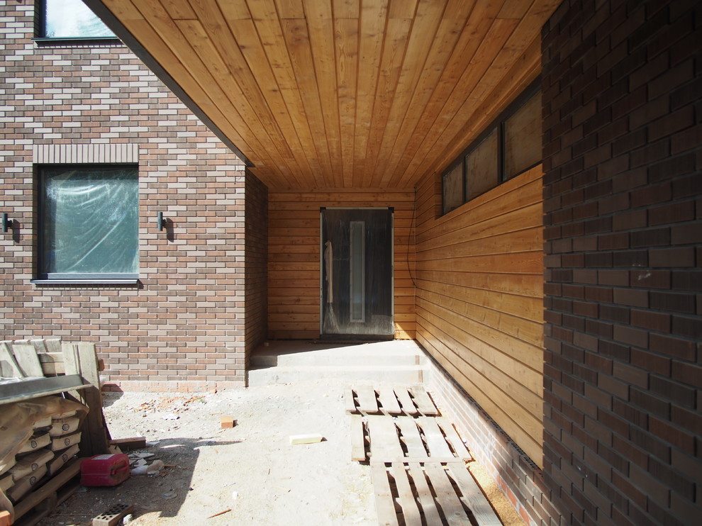 Проект загородного дома с плоской кровлей