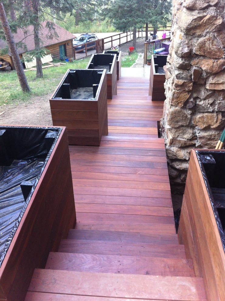 Ipe Deck with Raised Garden Boxes - Craftsman - Deck - Denver - by