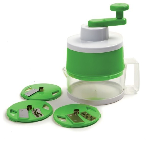 Norpro Green Spiral Slicer with 3 Blades - Contemporary - Food Slicers ...