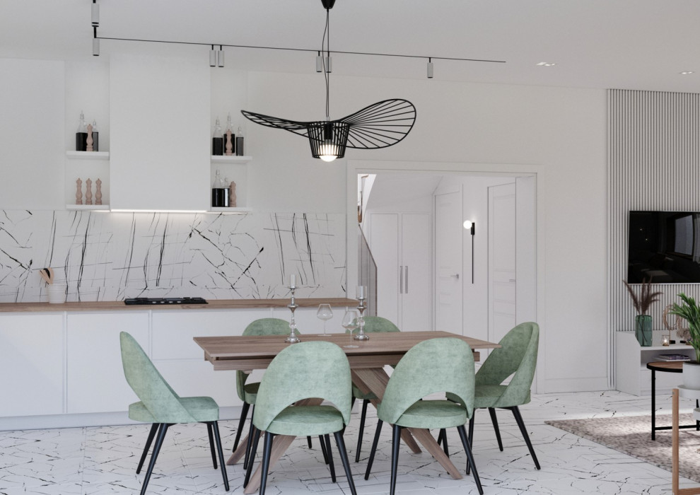 Кухня-гостиная в современном стиле