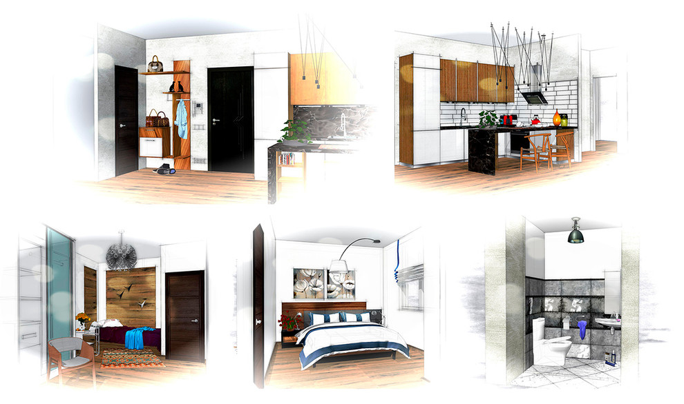 Эскиз к проекту квартиры