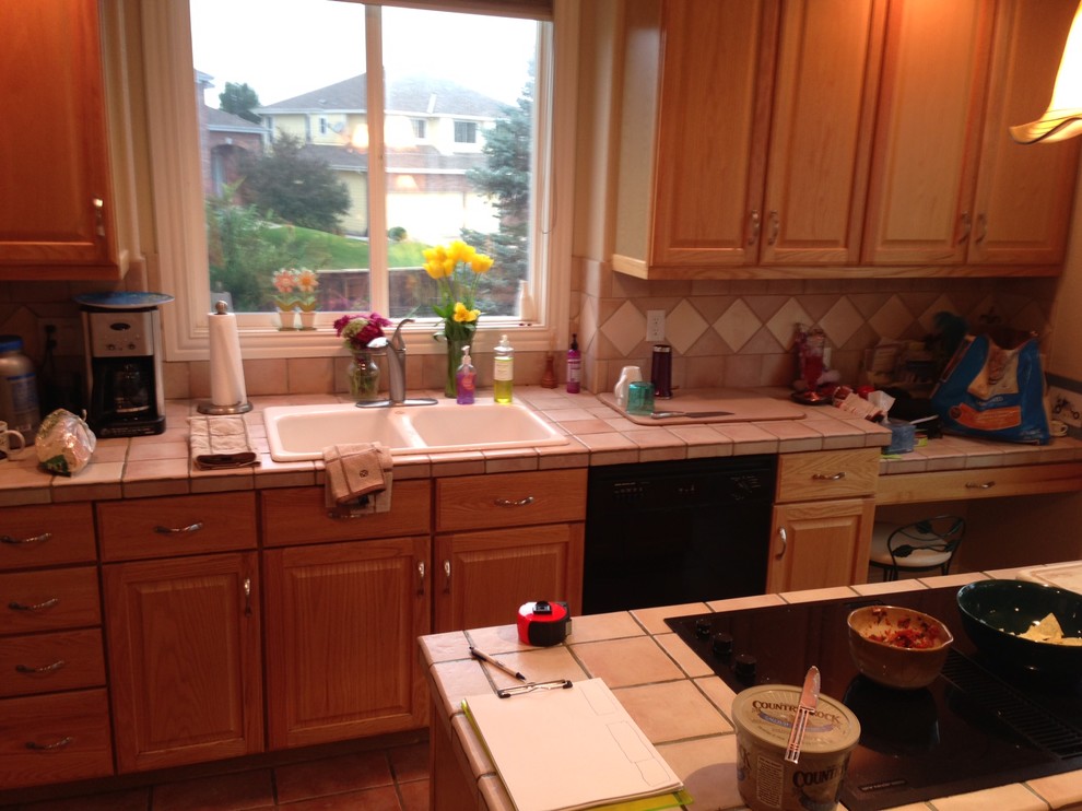 Inspiration for a rustic kitchen remodel in Denver