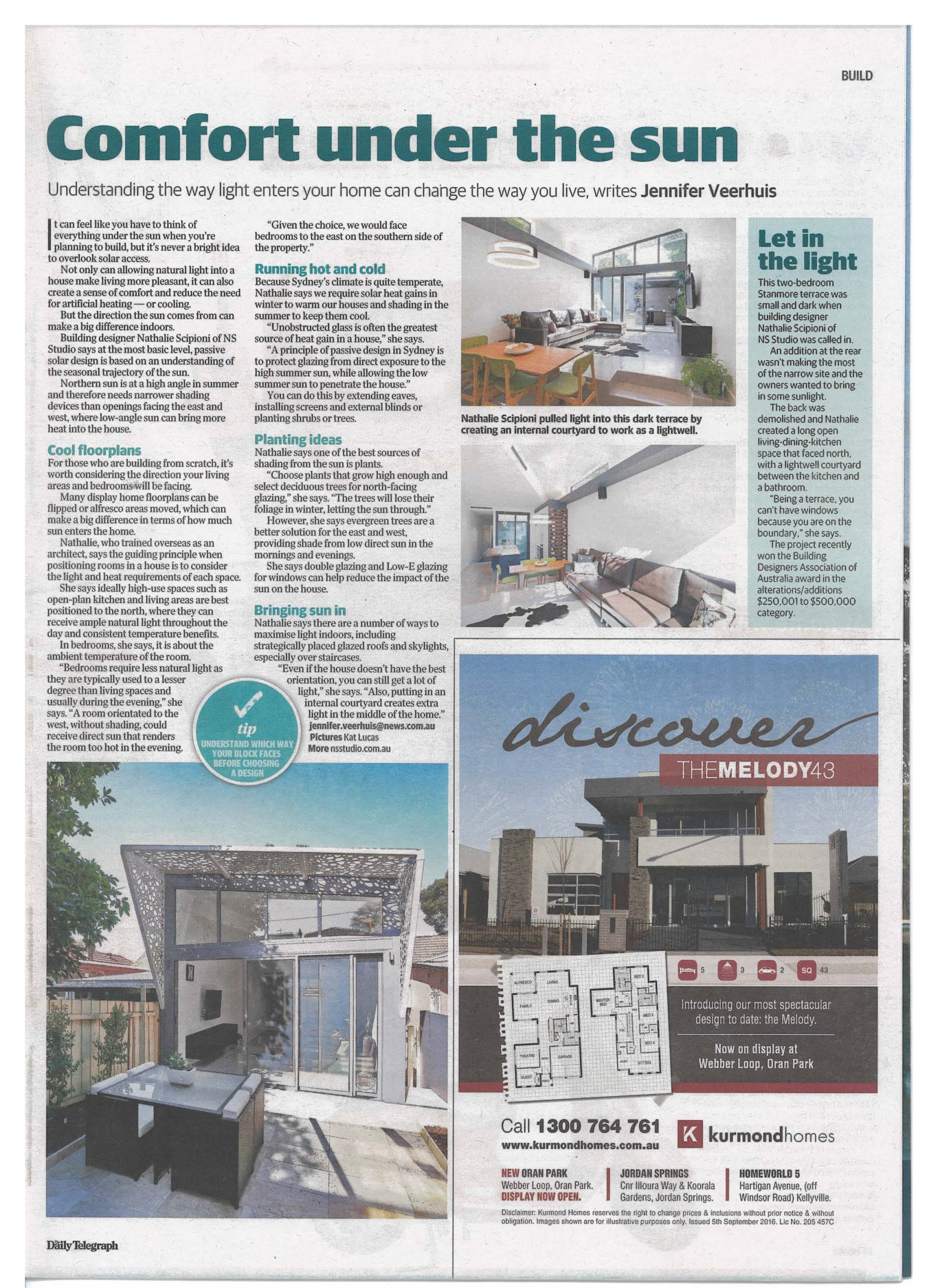 IN THE MEDIA | Daily Telegraph Features
