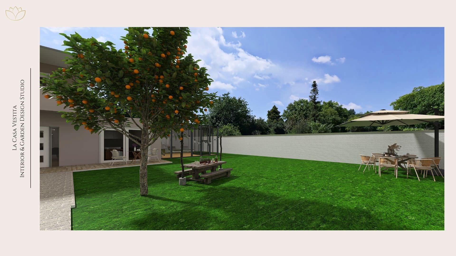 Il giardino e la veranda