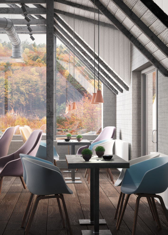 Дизайн интерьера кафе "Пион" в парке "Сокольники"