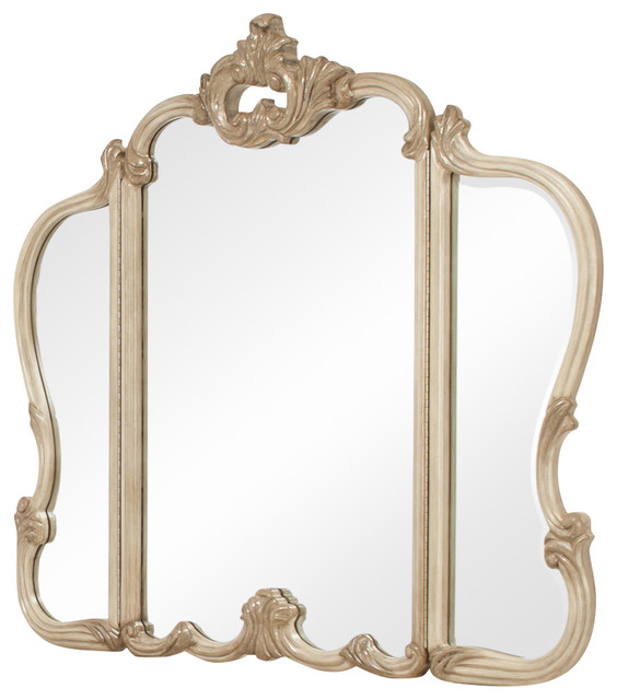 Aico Platine De Royale Vanity Mirror, Champagne 09068201 Victorian