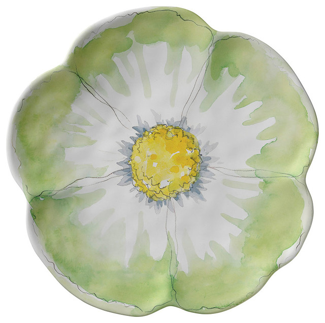 Merritt International Floral Sketchbook 11 5 Dinner Plate Green