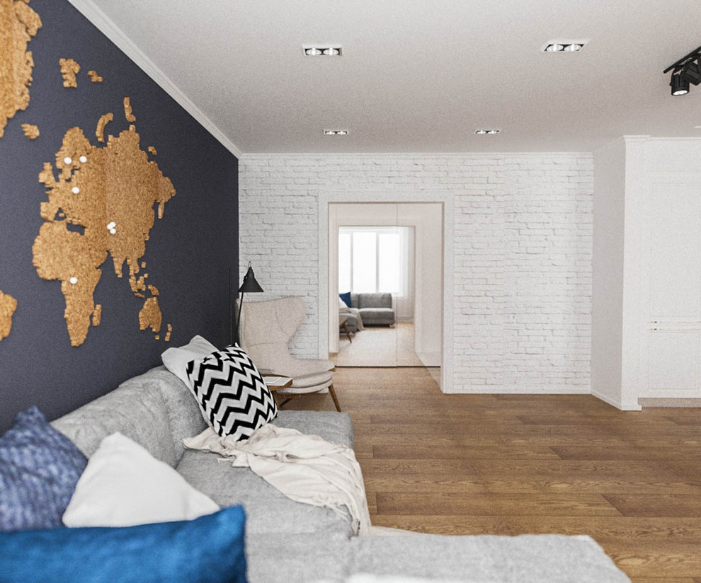 Скандинавский интерьер для молодой семьи