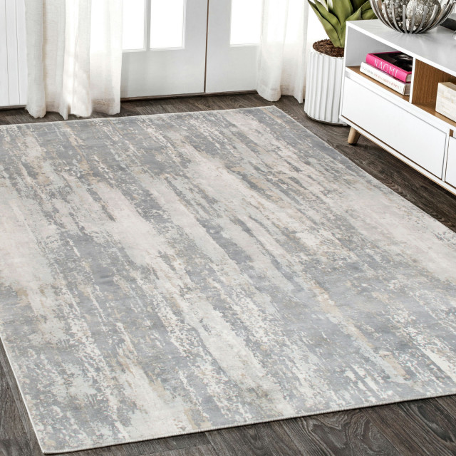Pasargad Home Beverly Collection Gray/Ivory Bamboo Silk Area Rug 9'x12 ...