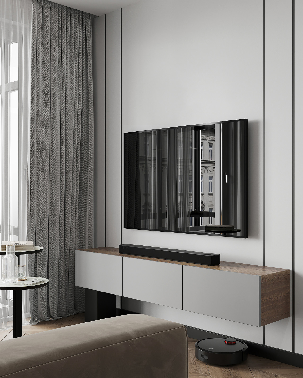 Двухкомнатная квартира для молодой пары в ЖК Черная Речка