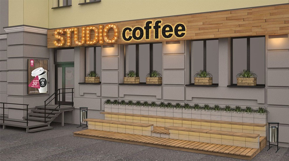 интерьер кофейни в г. Кемерово