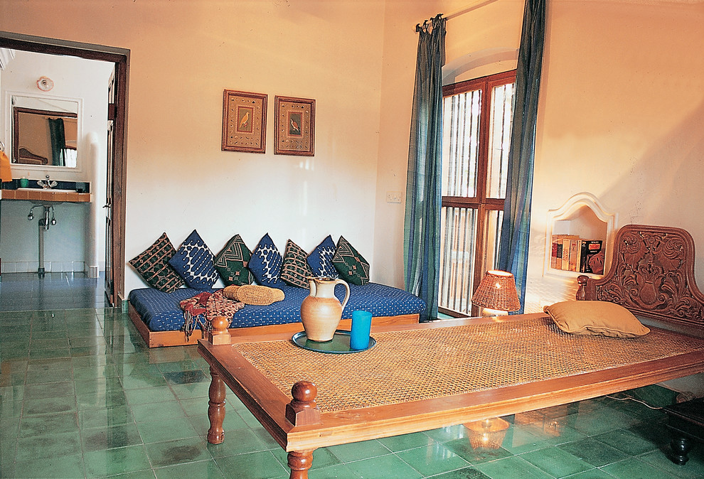 Photo of a tropical bedroom in Chennai.