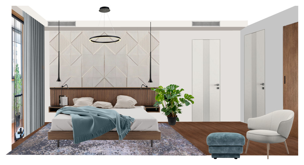 Коллажи для проекта "Вкус Инжира", квартира 144 м2